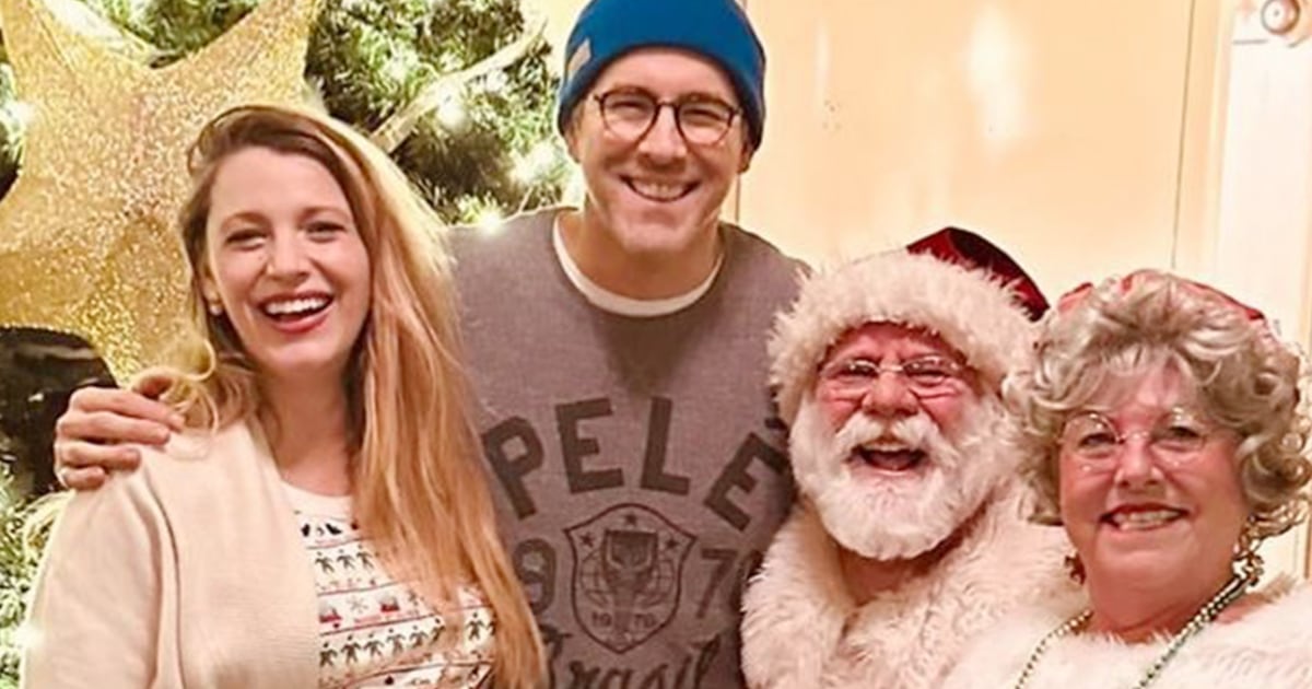 Pregnant Blake Lively Shows Off Baby Bump in Cute Christmas Pajamas