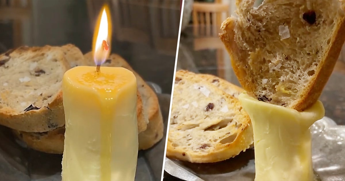 How to make a flavored edible butter candle now trending for Valentine's  Day
