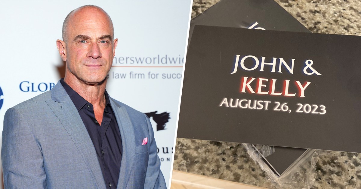 Chris Meloni hilariously responds to a fan's 'Law & Order: SVU'-themed wedding invitation