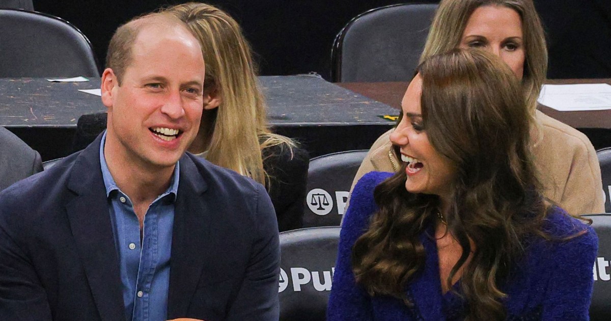 Prince William and Kate Middleton attend Celtics game during Boston visit