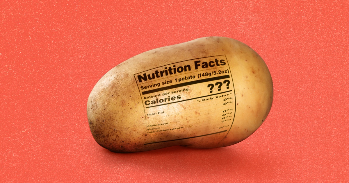 How many calories in potatoes?
