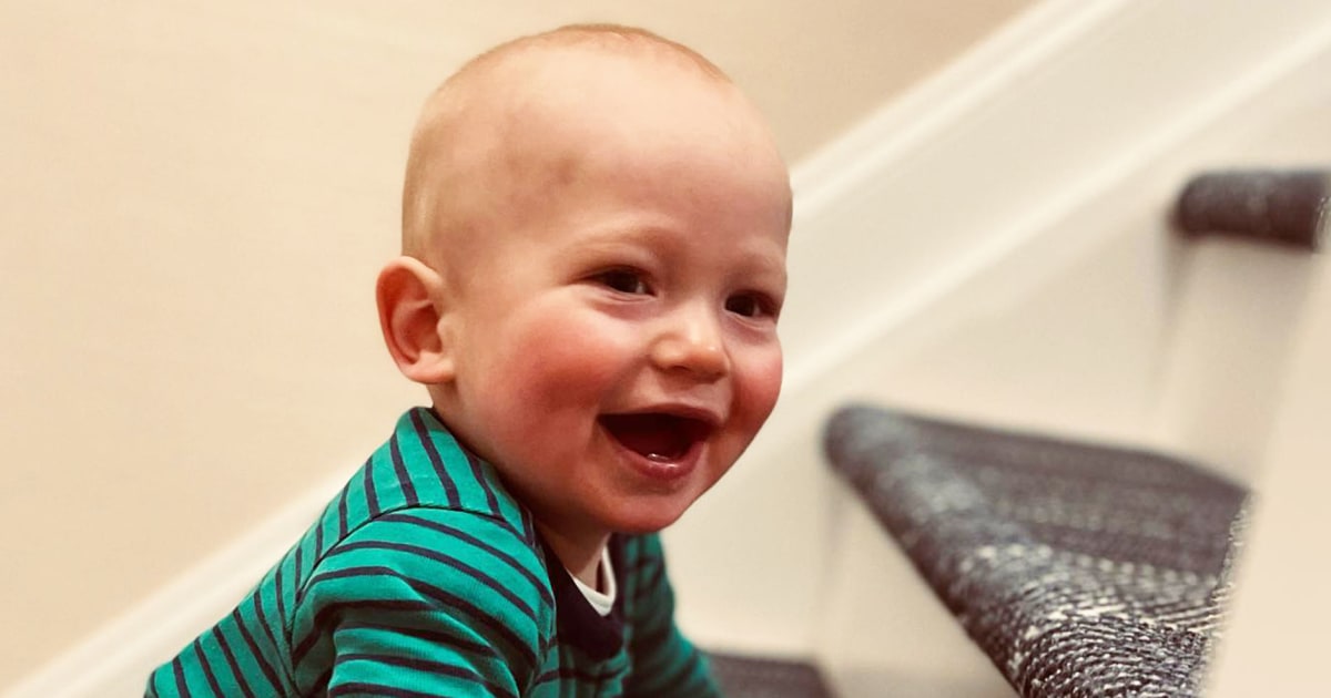 Dylan Dreyer’s son Rusty is on the go in new adorable pics: ‘Stairmaster’