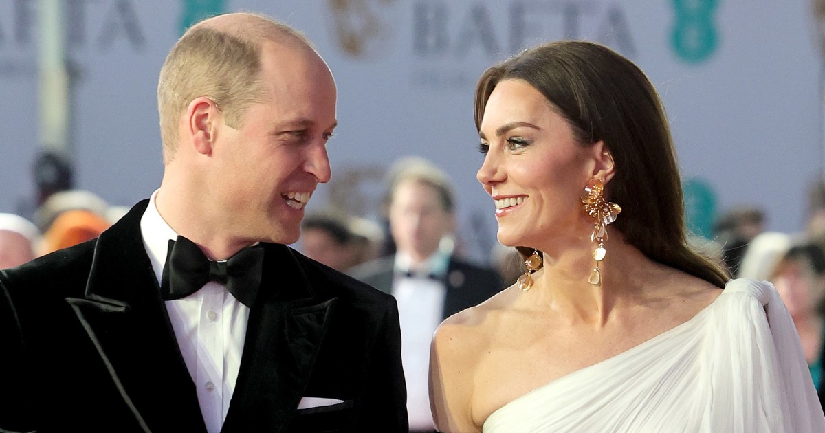 #Kate Middleton and Prince William Return to BAFTAs Red Carpet in Matching Black and White