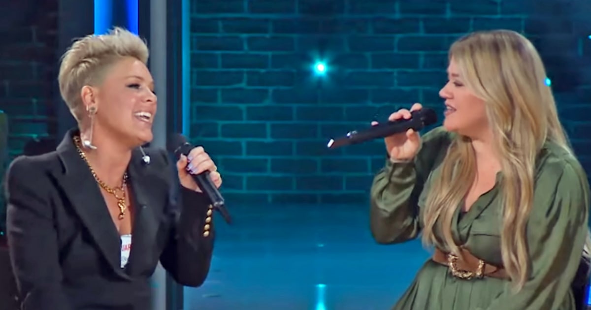 Pink and Kelly Clarkson Team Up to Sing 'What About Us'