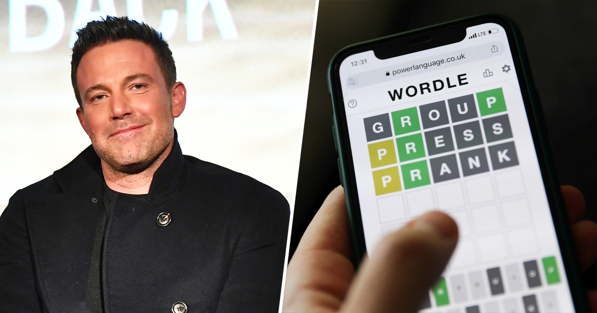 Ben Affleck Is Part Of A Celebrity Wordle Group — Guess Who Else Is In