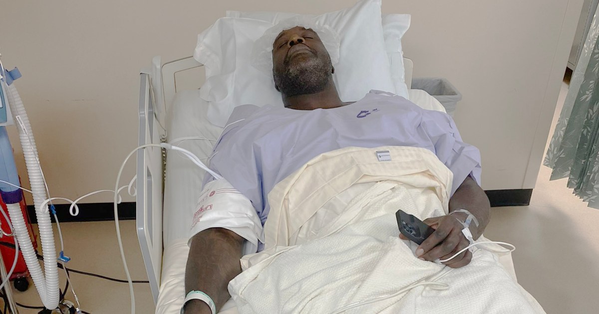 Shaq sheds light on why he posted a photo of himself in the hospital