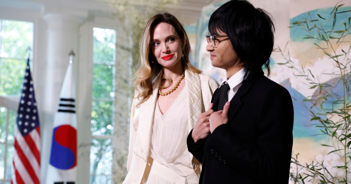 Angelina Jolie and Son Maddox Make Public Appearance at White House