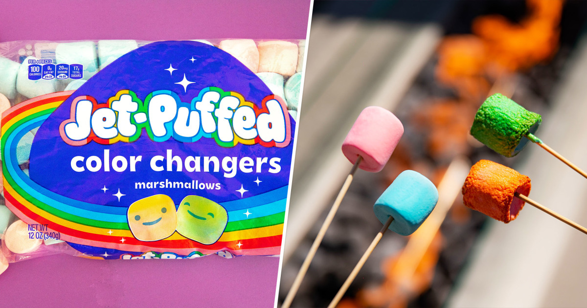 These mesmerizing new marshmallows change color when you toast them