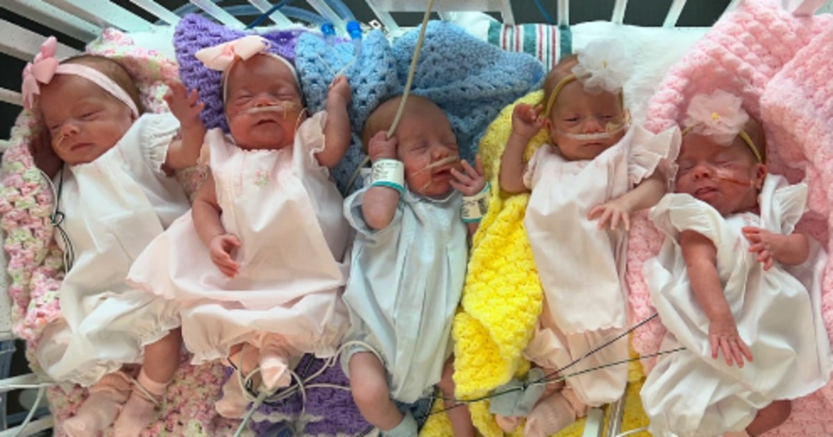 Parents of the rare Mississippi quintuplets share a medical update