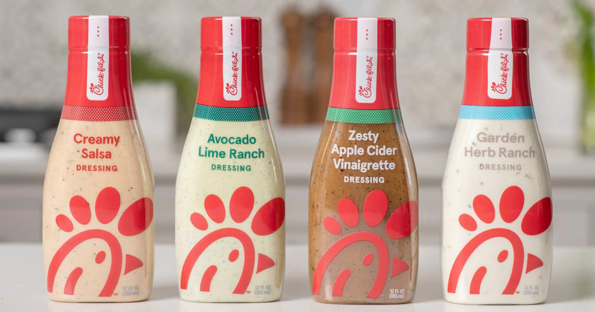 ChickfilA Launches Bottled Salad Dressings in Grocery Stores