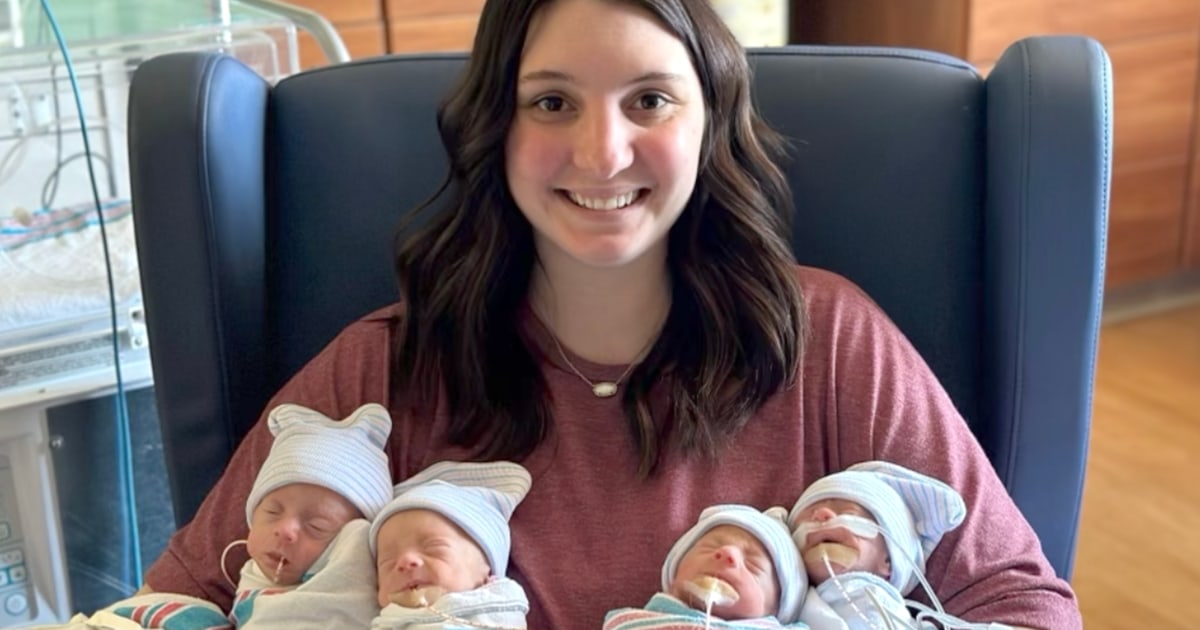 Alabama Couple Welcomes Rare Quadruplets: 2 Sets Of Identical Twins ...