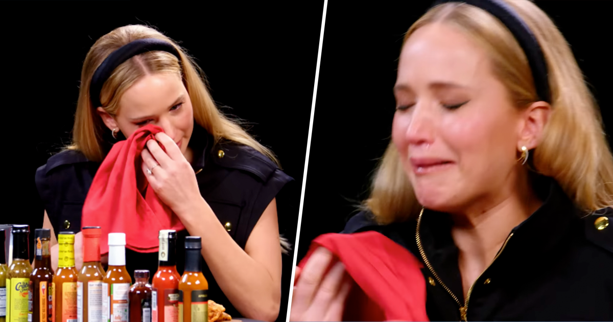 Jennifer Lawrence Sobs While Eating Spicy Wings on 'Hot Ones'
