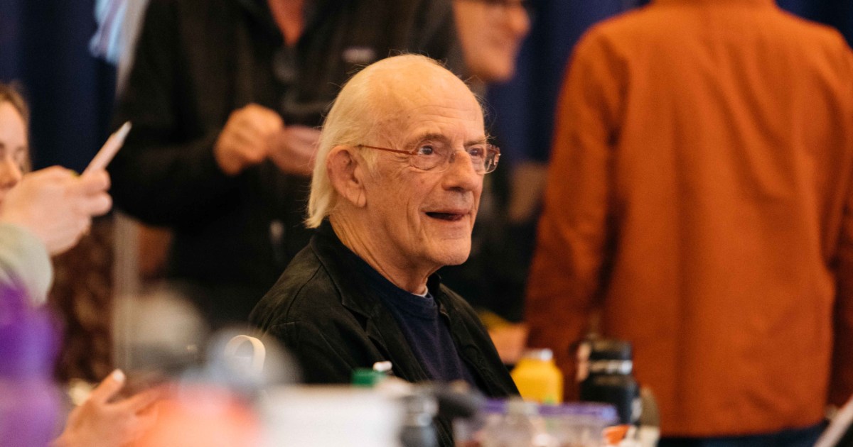 Christopher Lloyd, the original Doc Brown, meets cast of ‘Back