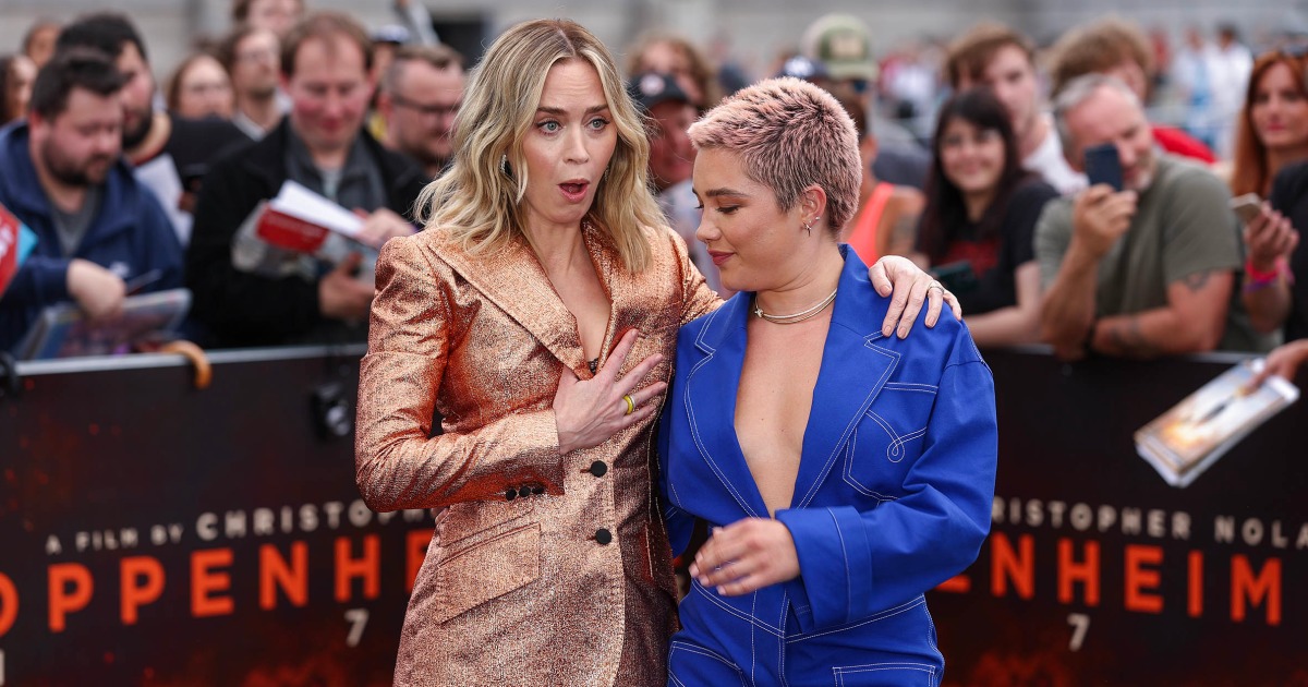 Florence Pugh Saves Emily Blunt From A Wardrobe Ma