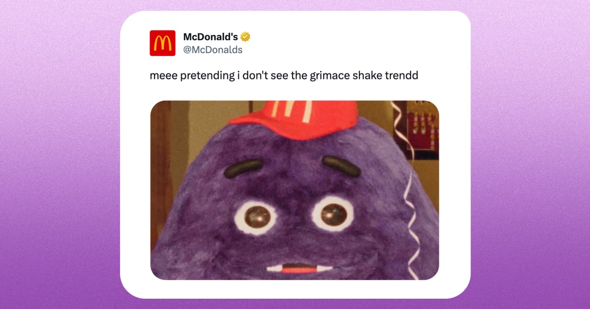 Mcdonald S Social Media Head Admits Grimace Shake Trend Was One Of A My Xxx Hot Girl 6494