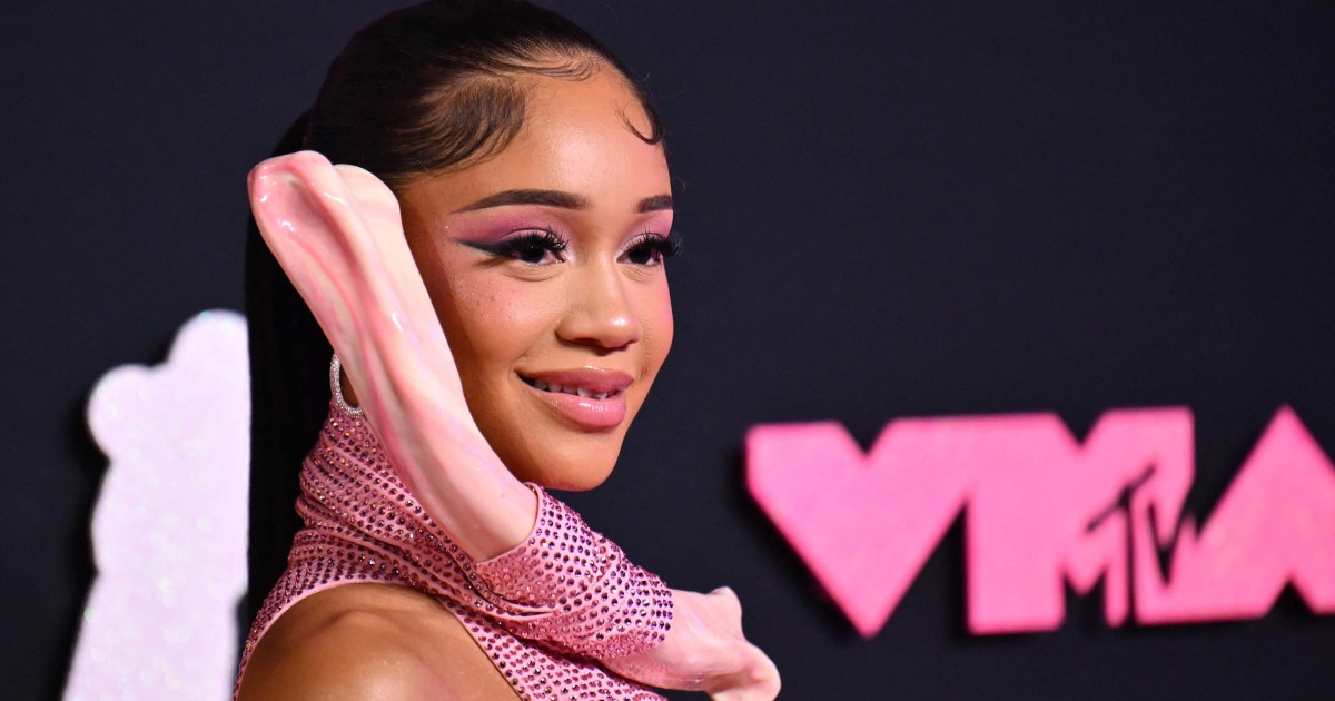 Why Does Saweetie’s Dress To The 2023 VMAs Have A Bone?