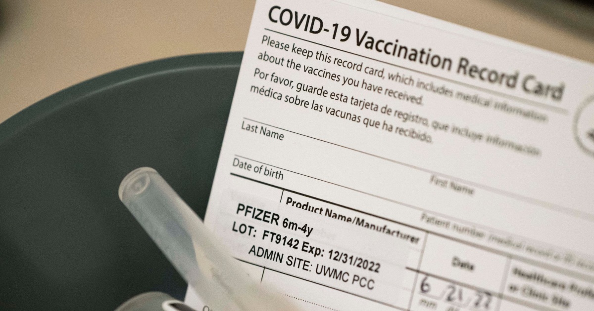 COVID-19 Vaccination Cards No Longer Being Printed By The CDC