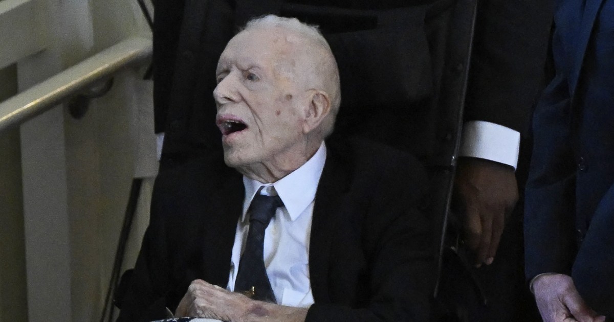 Jimmy Carter Makes Rare Appearance At Wife Rosalynn's Memorial Service