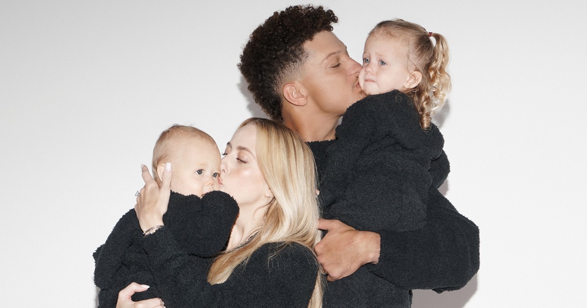 Patrick and Brittany Mahomes Star With Kids In Skims Holiday Campaign