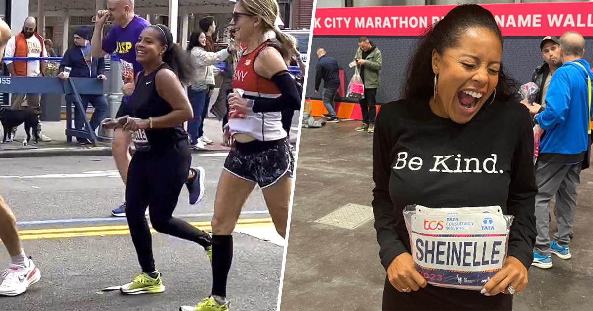 TODAY's Sheinelle Jones Hugs Al Roker As She Runs New York City Marathon