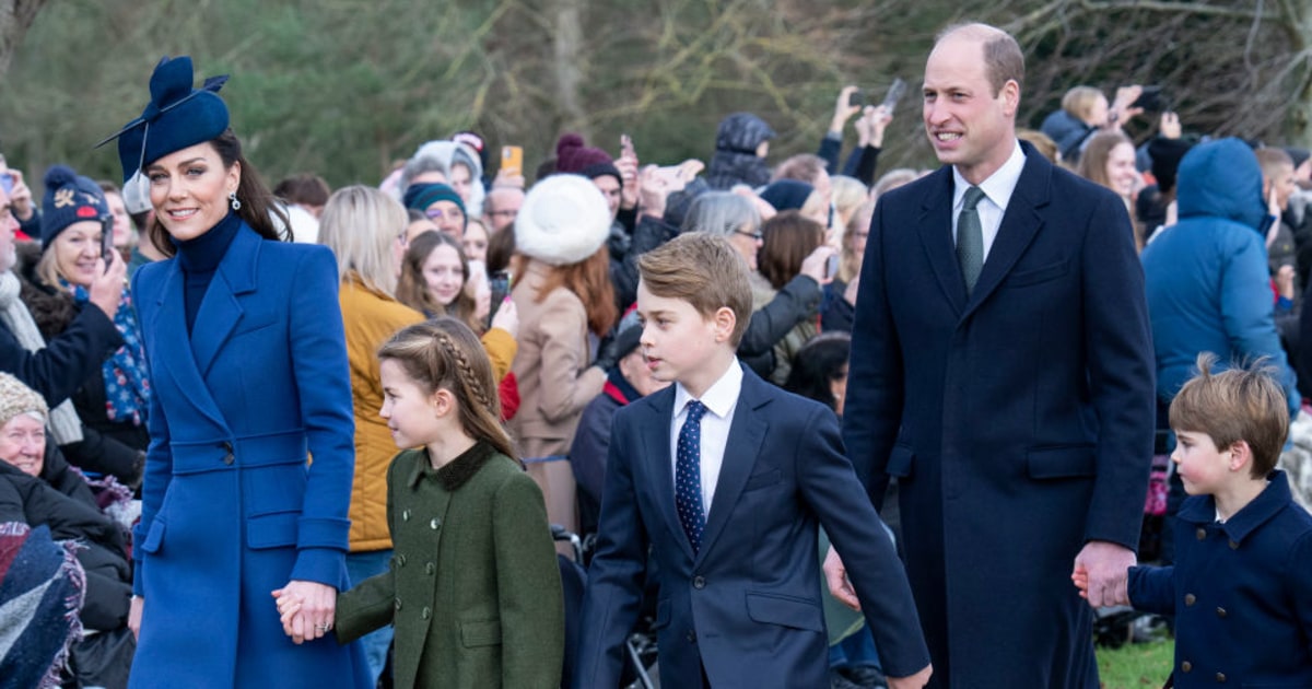 Prince William and Kate Middleton attend annual Christmas church outing ...