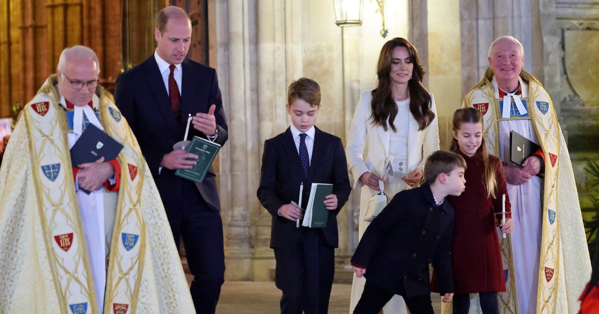 Prince Louis steals the show with his antics in royal family holiday outing