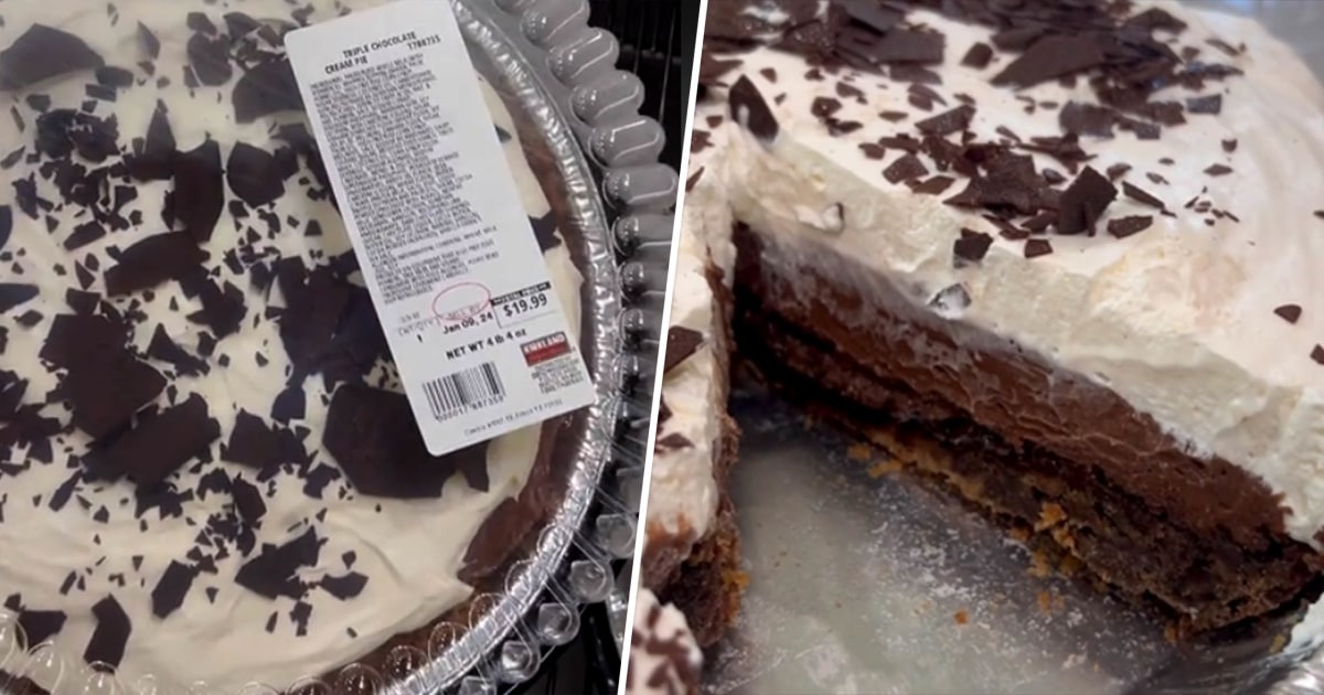 I tried Costco’s new Triple Chocolate Cream Pie: ‘4 lbs is insane… I’ll take seven of them’
