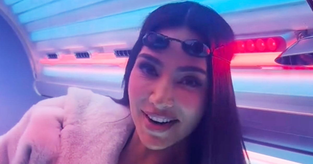 kim kardashian melanotan Fans, Doctors Call Out Kim Kardashian For Showing Off Tanning Bed