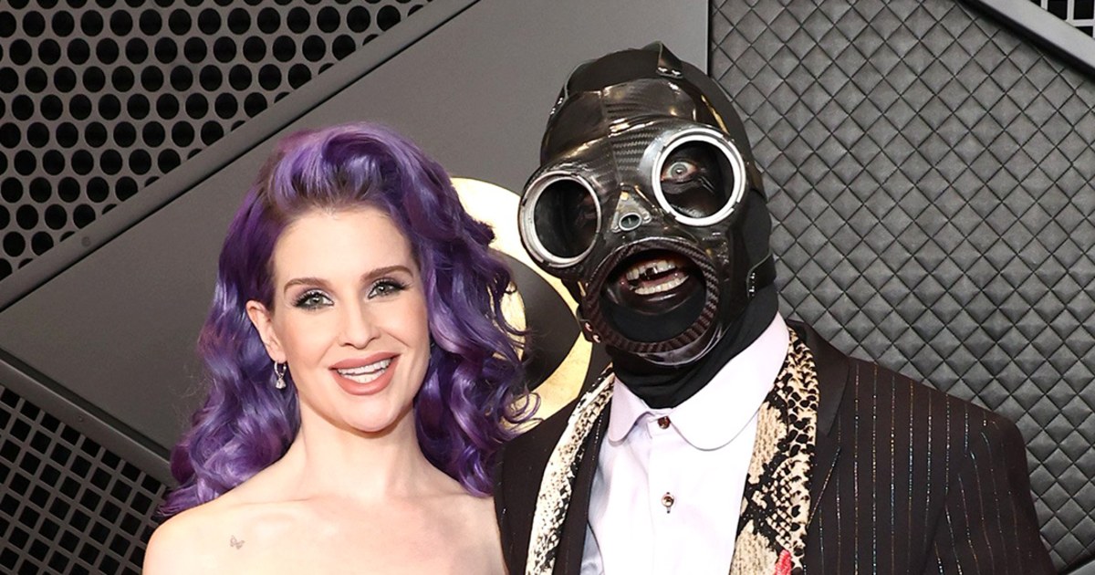 Kelly Osbourne Walks Grammys 2024 Red Carpet with Masked Sid Wilson