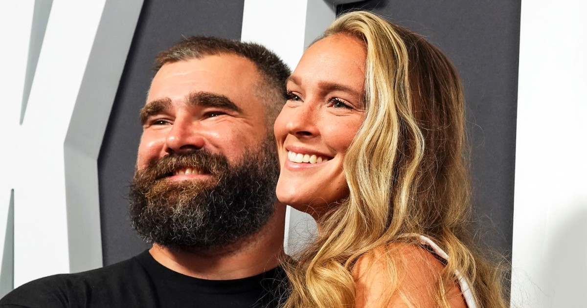 Jason Kelce Honors Wife Kylie Kelce During Philadelphia Eagles Retirement  Speech