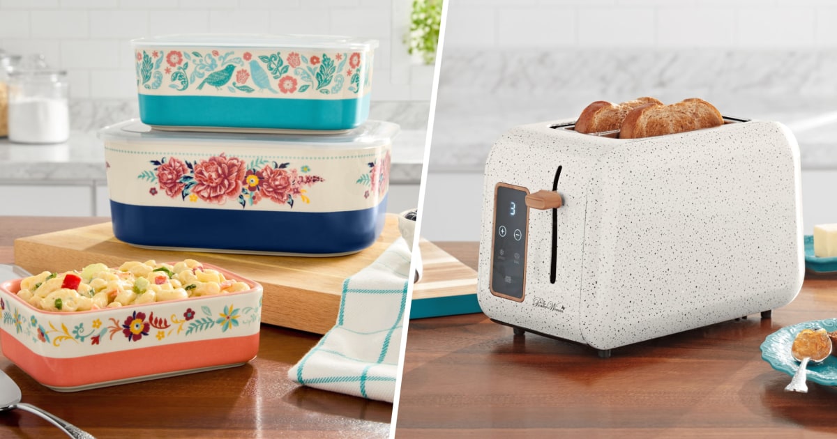 The Pioneer Woman パイオニアウーマン　プレート&バターケース The Pioneer Woman Keepsake Floral 2-Piece Ceramic Nesting Baker