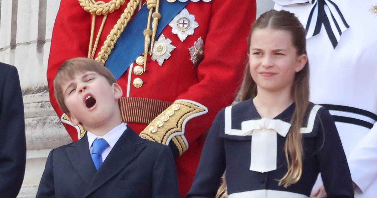 Les princes Louis et George et la princesse Charlotte assistent à Trooping the Colour 2024