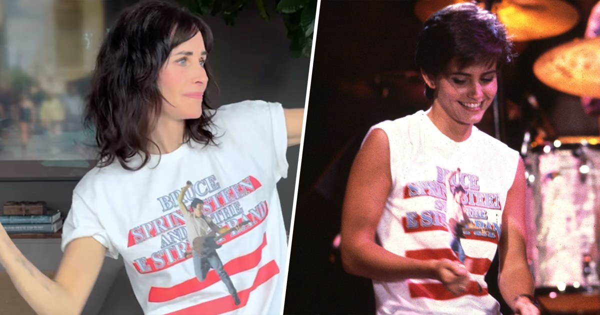 Courteney Cox Dancing In The Dark Video Courteney Cox re-creates her cameo in Bruce Springsteen’s ‘Dancing in