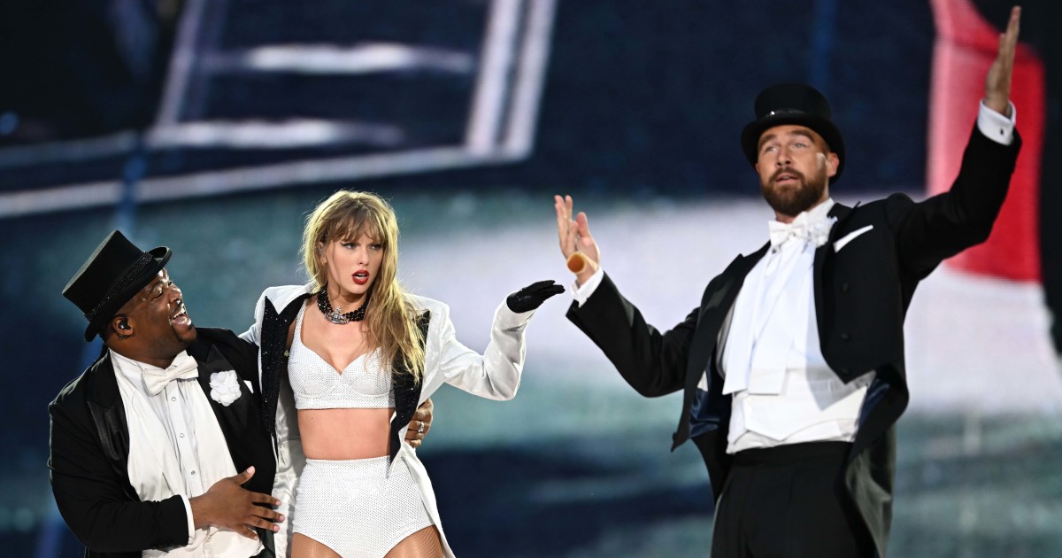 Travis Kelce reflects on ‘honor’ of joining Taylor Swift onstage and how they came up with the idea together