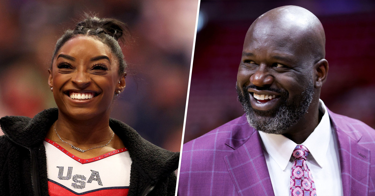 La foto de Simone Biles y Shaquille O'Neal se vuelve viral durante los ...