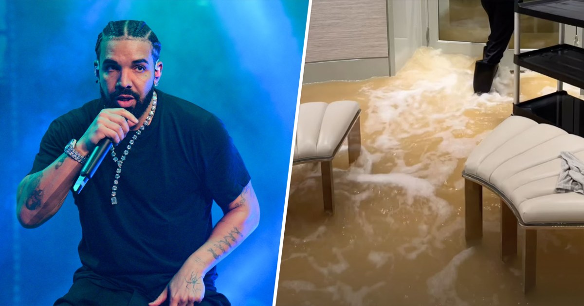 Drake shares video of his flooded Toronto mansion