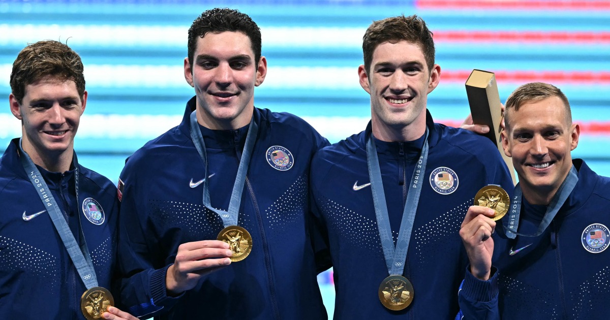 Caeleb Dressel Leads Team USA To First Gold Medal at Paris Olympics