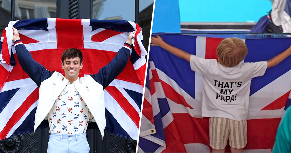 Tom Daley’s Kids, Robbie and Phoenix, Join Him At Paris Olympics