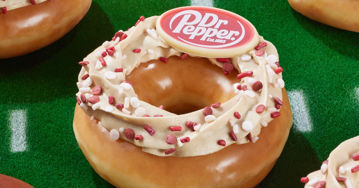 Krispy Kreme and Dr Pepper Collab on SodaFlavored Doughnut