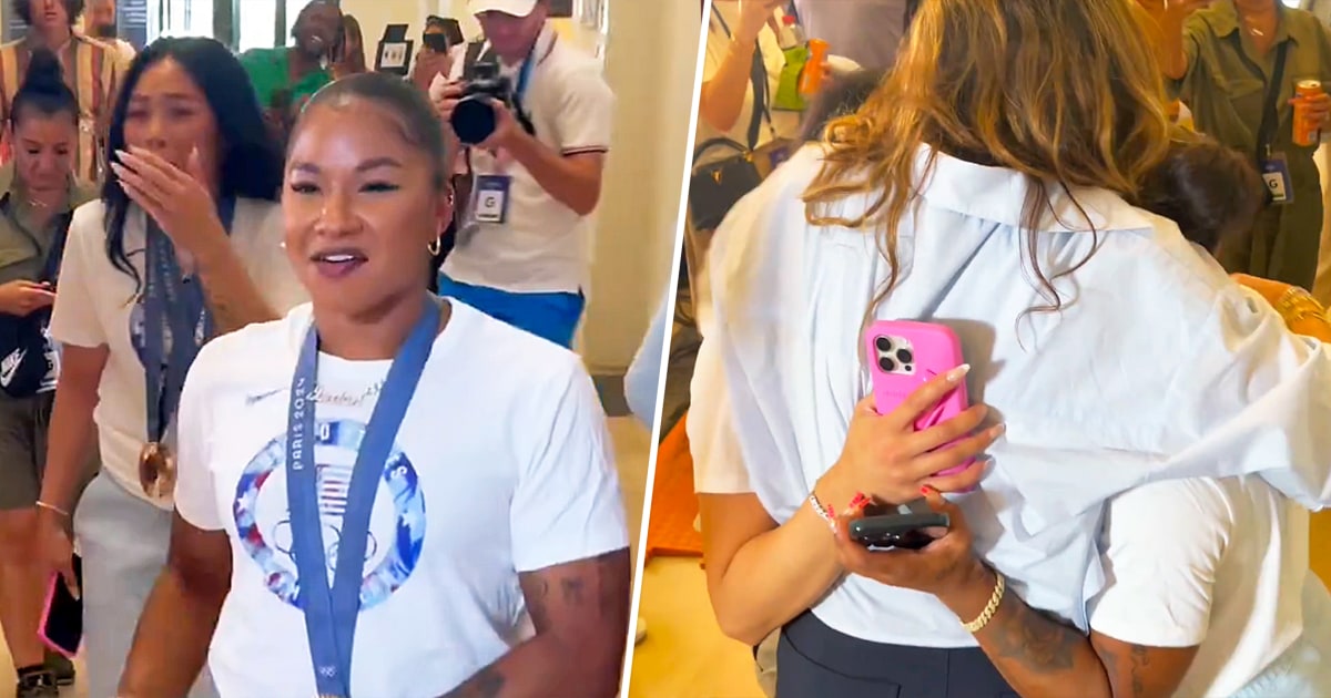 Suni Lee, Jordan Chiles Meet 'Law & Order SVU' Star Mariska Hargitay