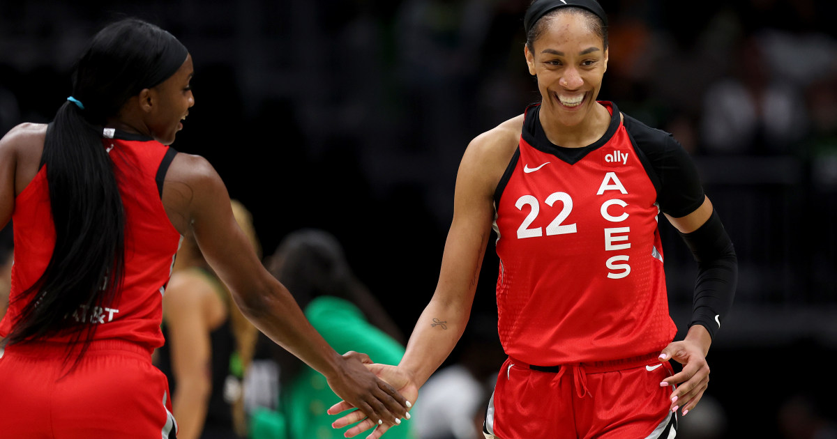 Las Vegas Aces star A’ja Wilson unanimously wins WNBA MVP