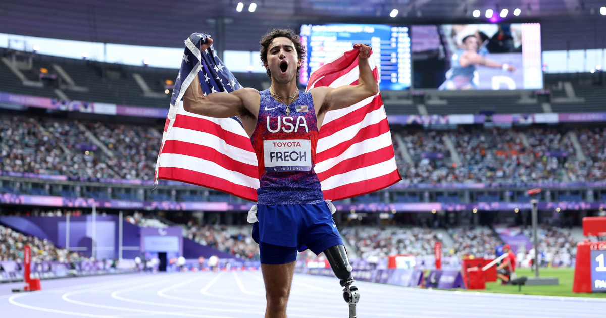 American runner Ezra Frech says his ‘plan’ is to win three gold medals at the 2028 Paralympics