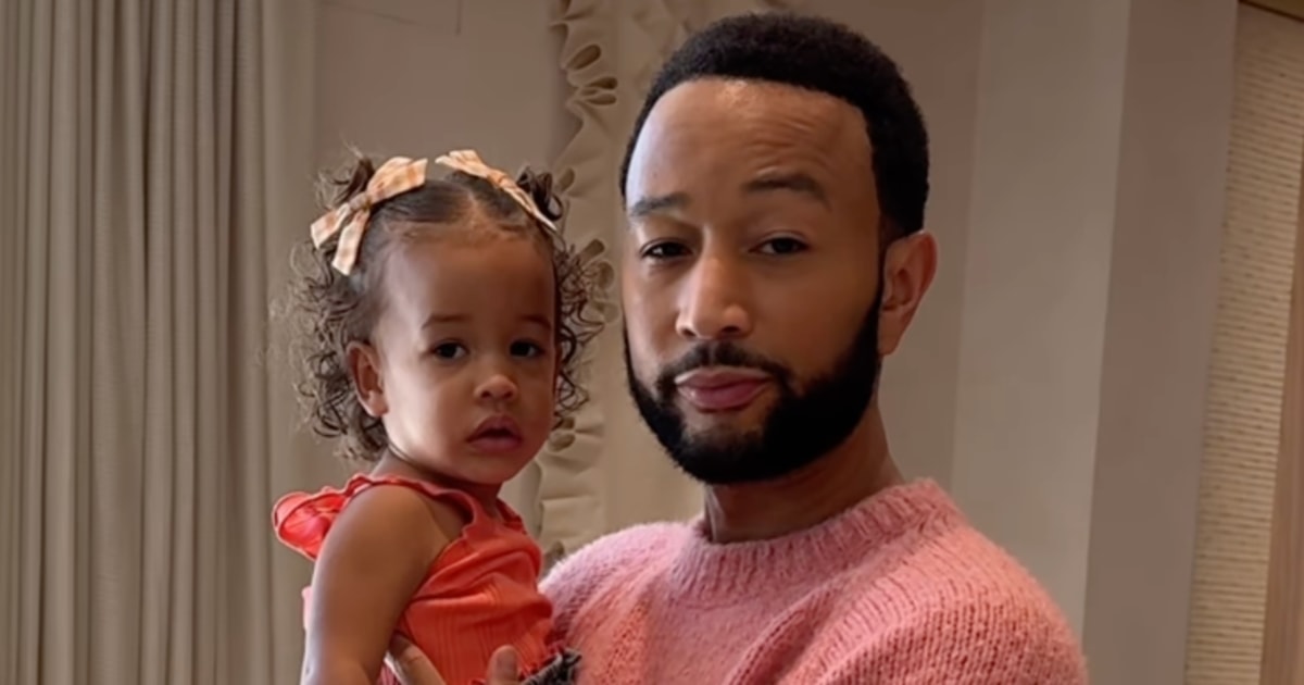 John Legend shows himself in full “dad mode” in the video promoting his new album