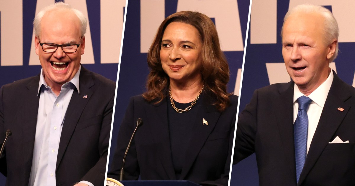 Maya Rudolph returns as Kamala Harris in the star-studded “SNL” cold open