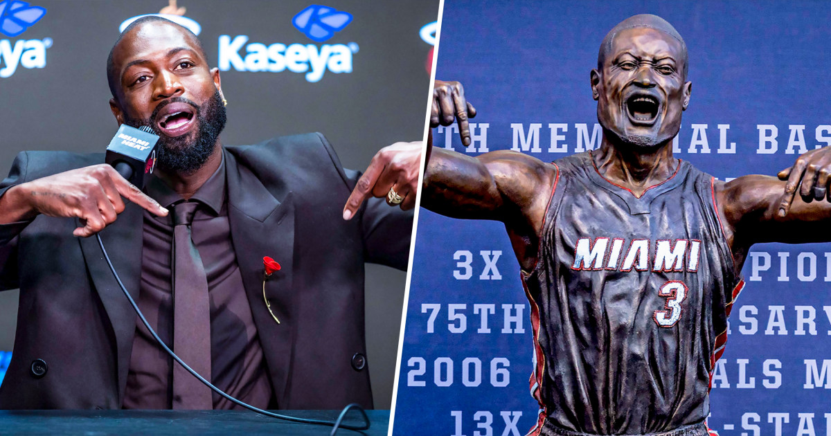 Dwyane Wade statue unveiled at Miami Heat Arena