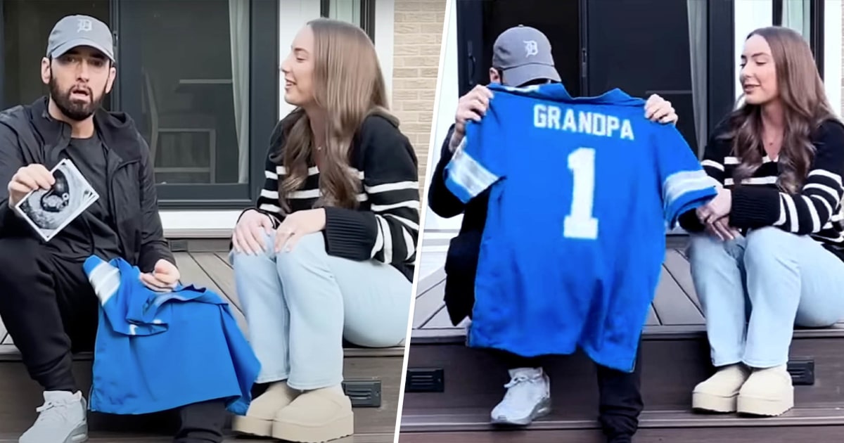 Eminem announces he is becoming a grandfather in a new music video