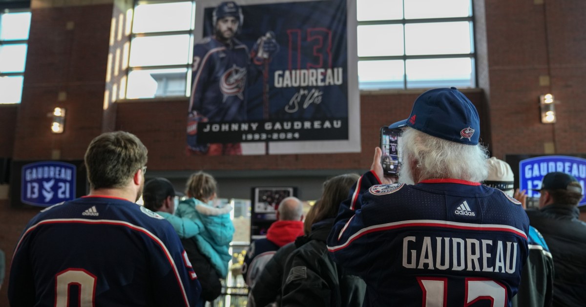 “Johnny Gaudreau Honored at Blue Jackets Home Opener”