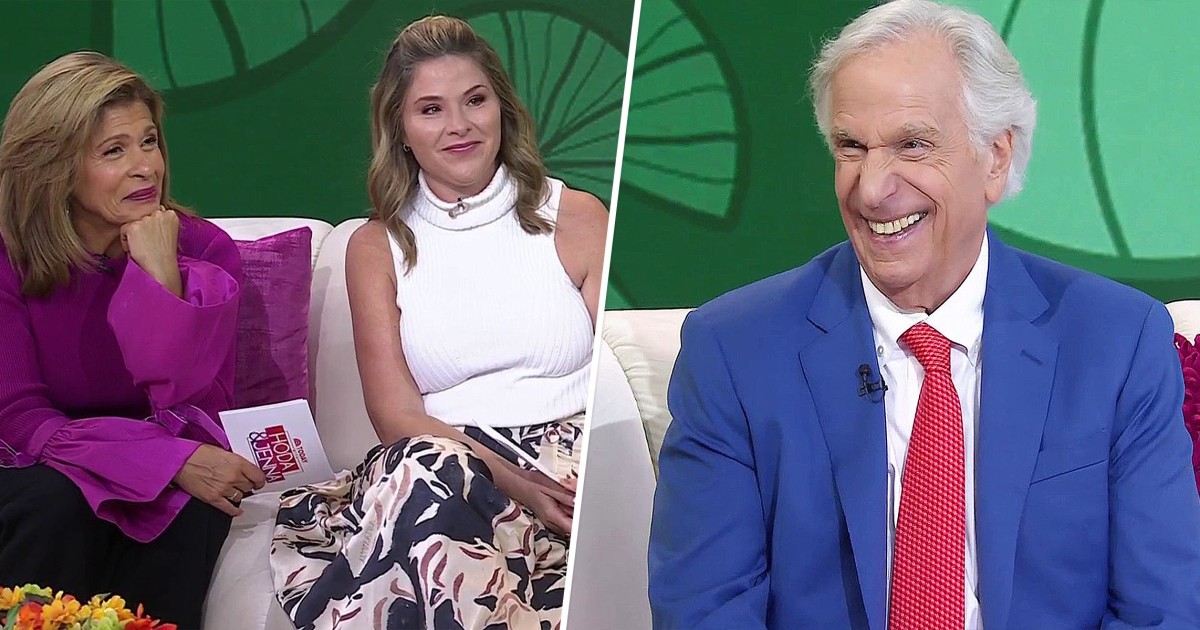 Henry Winkler gives a moving speech to Hoda Kotb