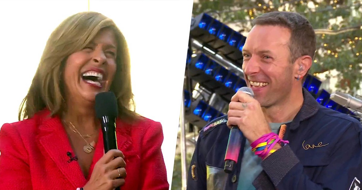 Chris Martin adorably roasts Hoda Kotb after she asks about Coldplay’s resignation