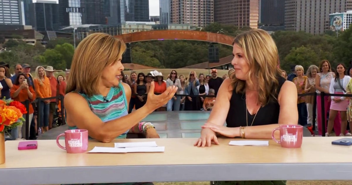 Jenna jokes she and Hoda keep running into her 'exes' during their trip to Austin